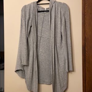 Z supply cardigan with hood